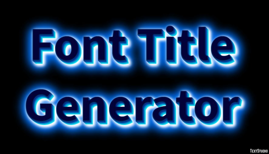 Font Title Generator Efekt tekstowy