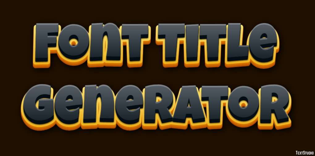Font Title Generator Texteffekt