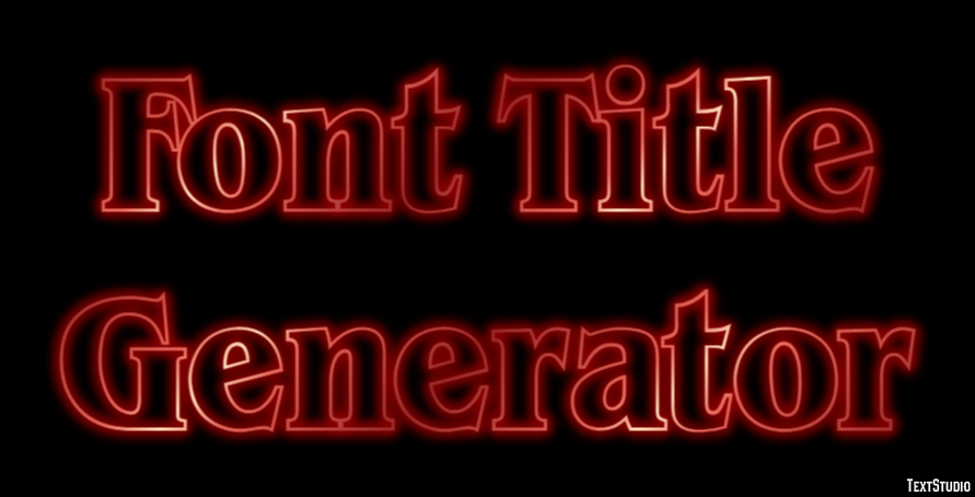 Font Title Generator Effetto testo