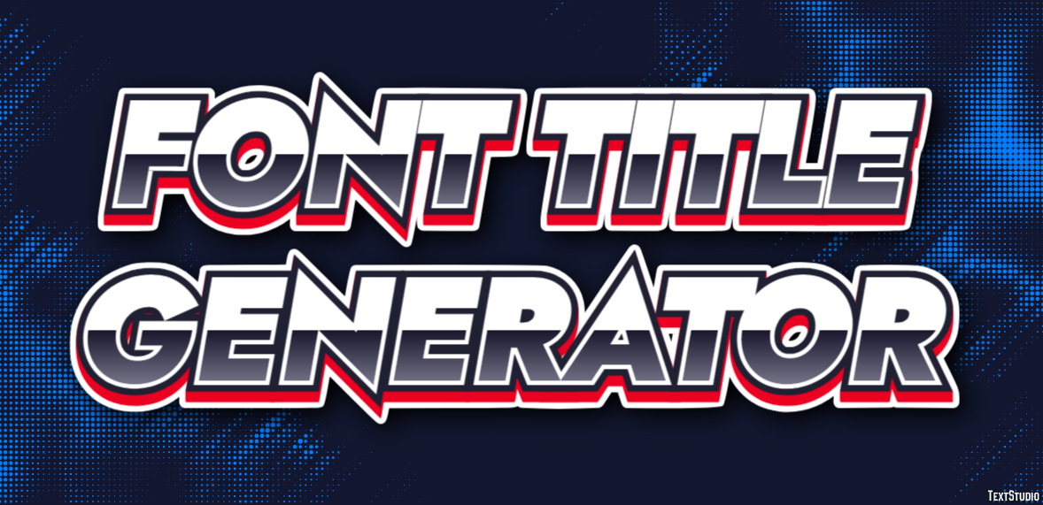 Font Title Generator Effetto testo