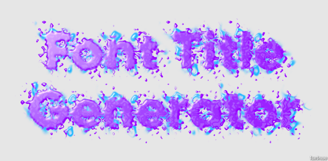 Font Title Generator Effetto testo