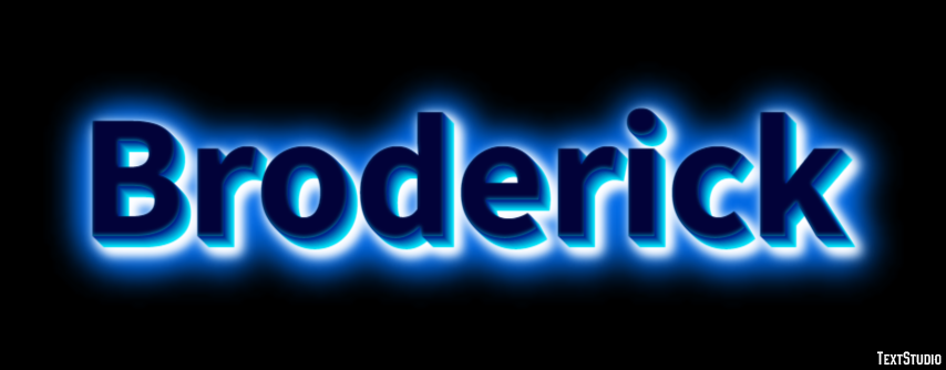 Broderick Text Effect