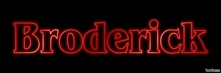 Broderick Эффект текста
