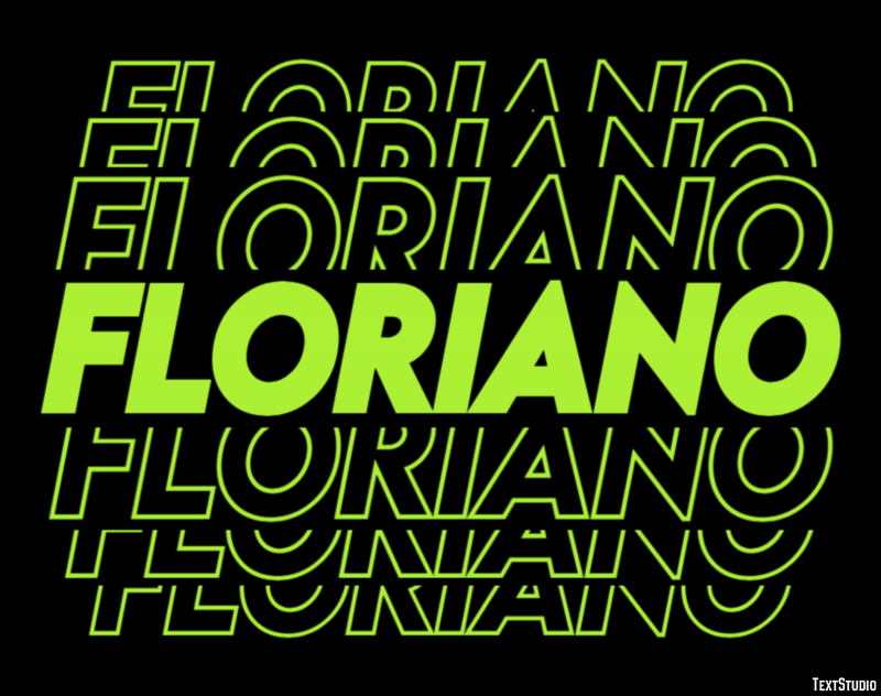 Floriano Effetto testo