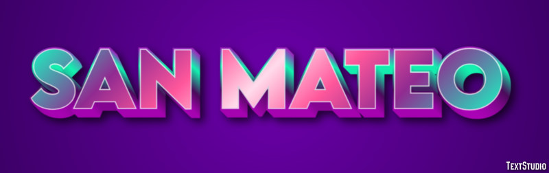 San Mateo Effet de Texte