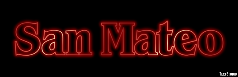 San Mateo Effet de Texte