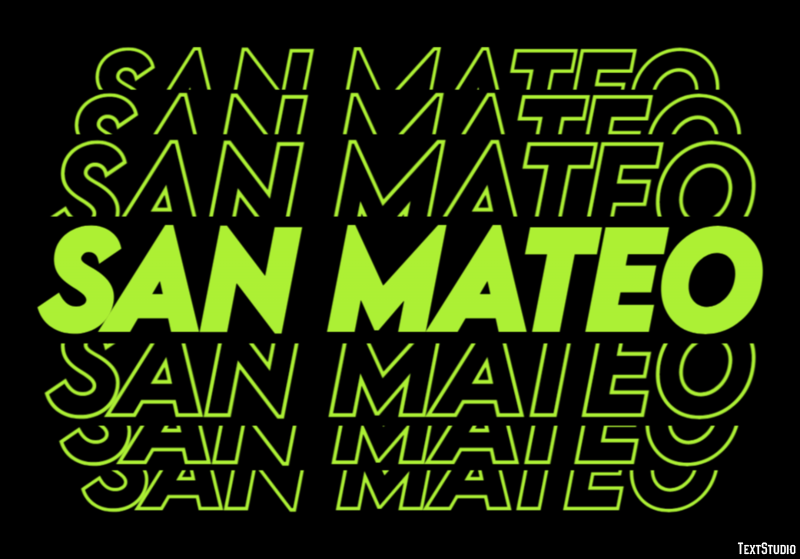 San Mateo Efekt tekstowy
