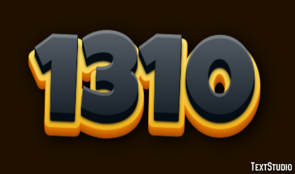 1310 Text effect