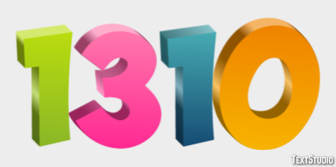 1310 Effetto testo