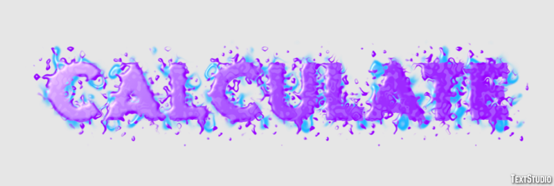 Calculate Text effect