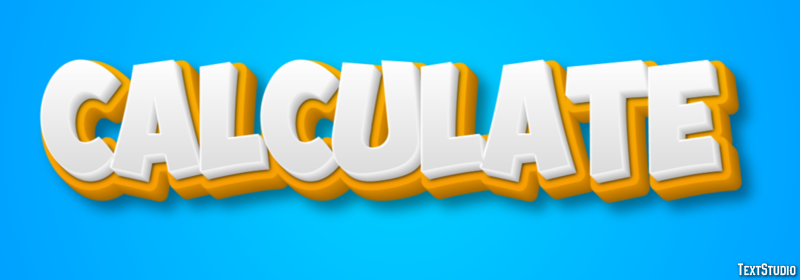 Calculate Text effect