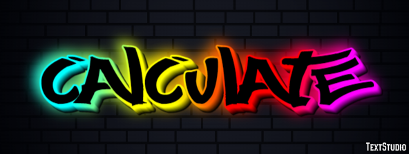 Calculate Text effect