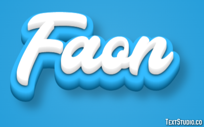 Faon Effet de Texte