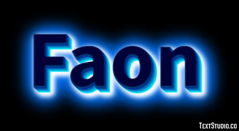Faon Efecto de Texto