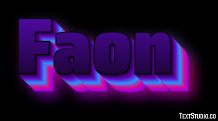 Faon Effet de Texte