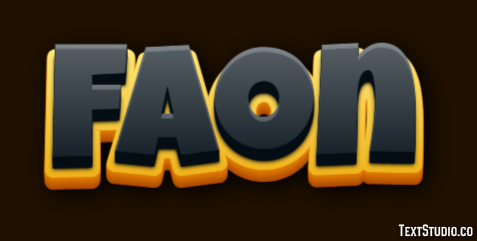 Faon Effet de texte
