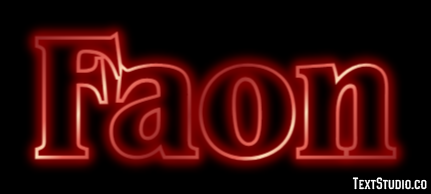 Faon Effet de Texte