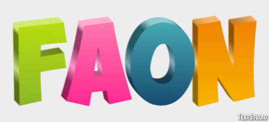 Faon Effet de texte