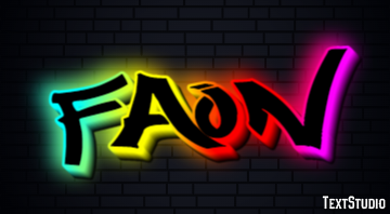 Faon Effet de texte