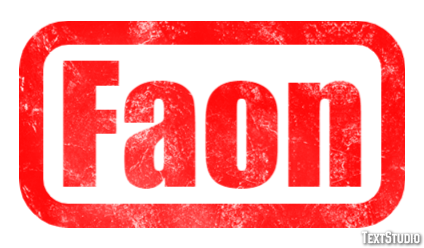 Faon Effet de texte