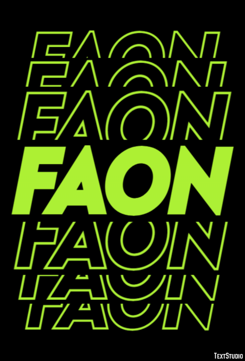 Faon Texteffekt