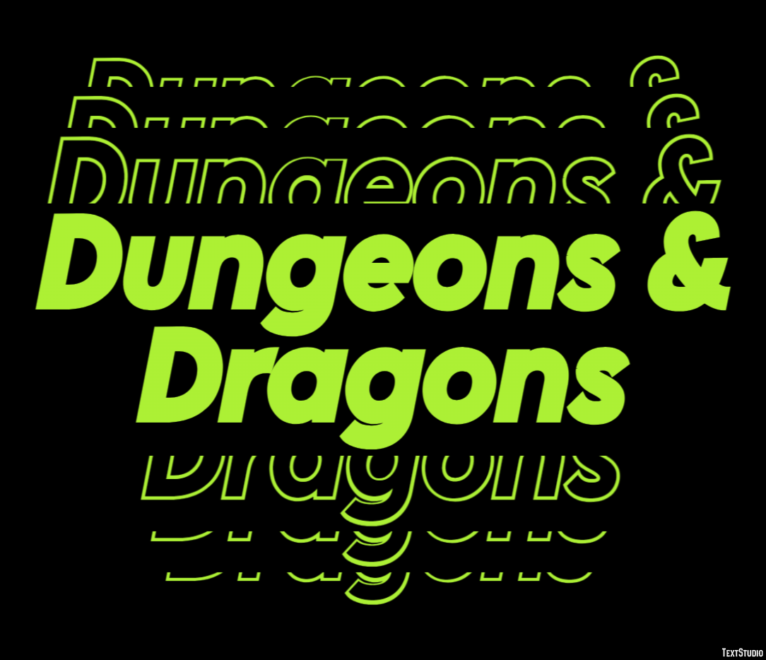 Dungeons & Dragons Effetto testo