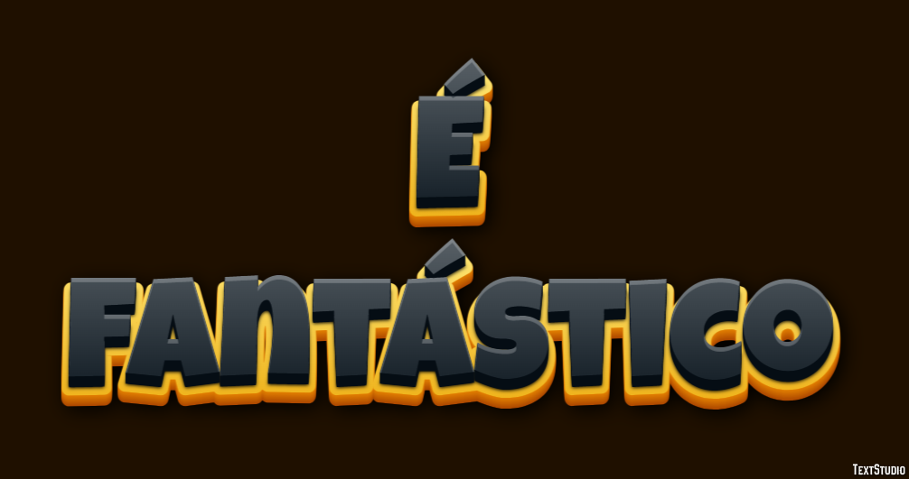 É fantástico Efeito de texto
