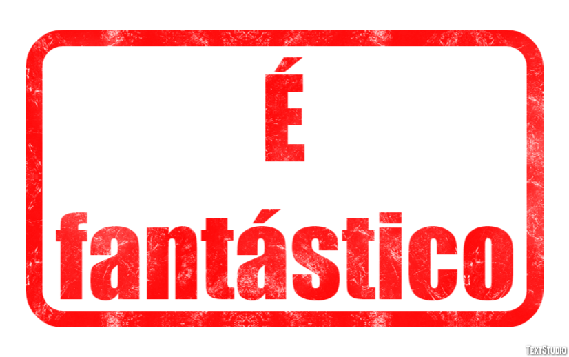 É fantástico Tekst Effect