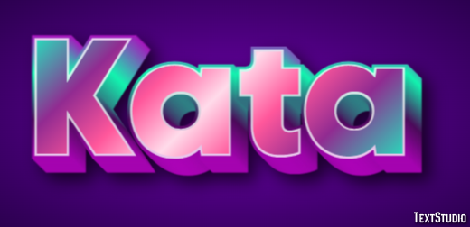 Kata Text effect