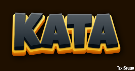 Kata Text effect