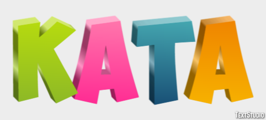 Kata Text effect
