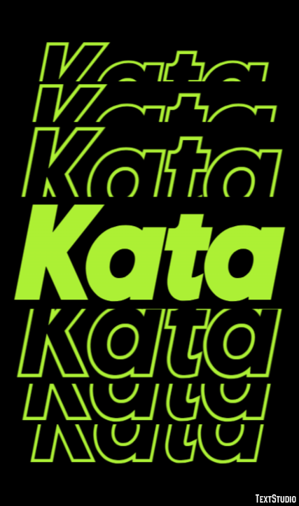 Kata Text effect