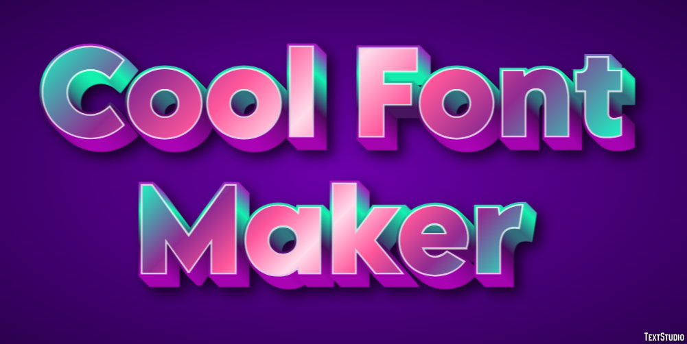 Cool Font Maker Эффект текста