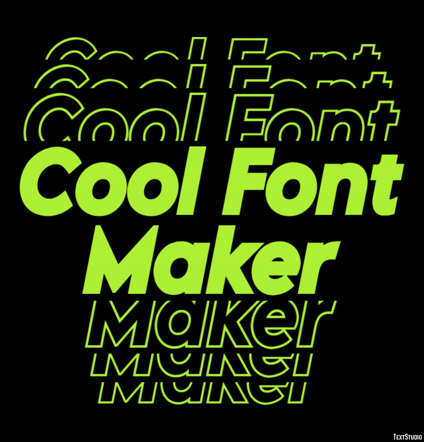 Cool Font Maker Эффект текста