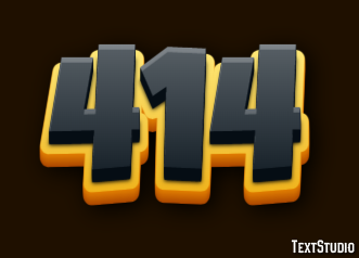414 Text Effect