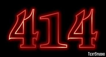 414 Text Effect