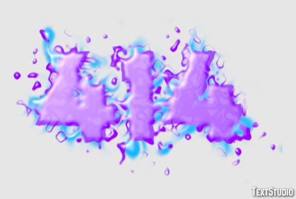414 Text Effect