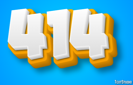 414 Text Effect
