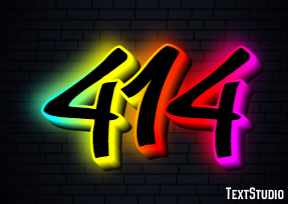 414 Text Effect