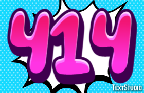 414 Text Effect