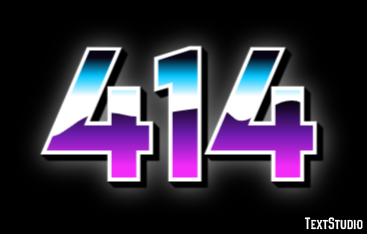 414 Text Effect