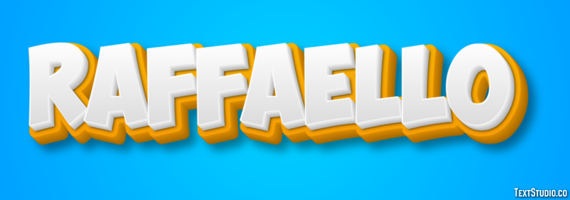 Raffaello Effetto testo