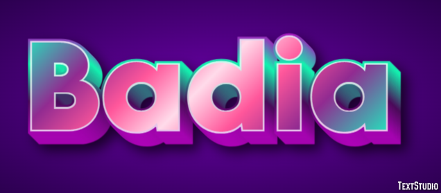 Badia Text Effect