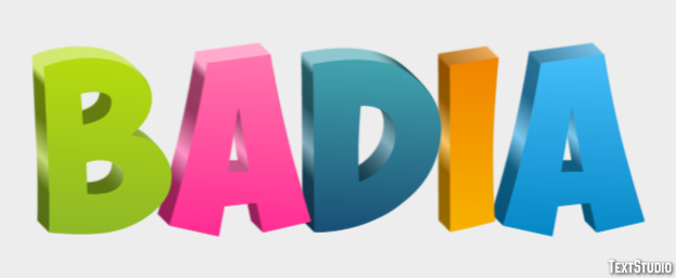 Badia Text Effect