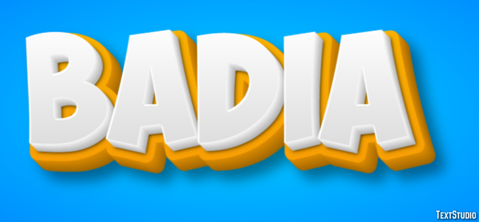 Badia Text effect