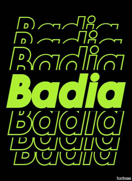 Badia Text Effect