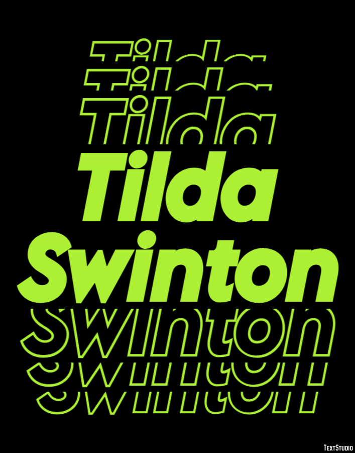 Tilda Swinton Efeito do texto