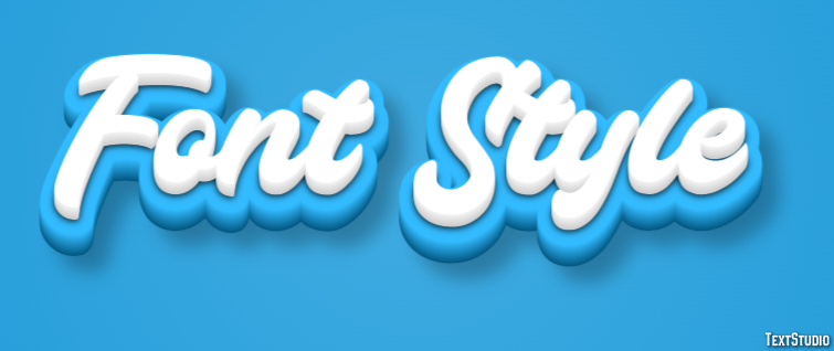Font Style Metin Efekti