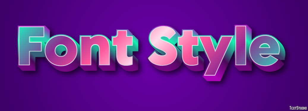Font Style Metin Efekti