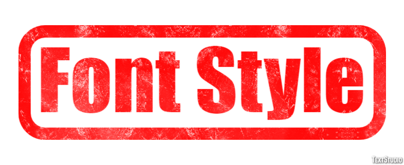 Font Style Text effect